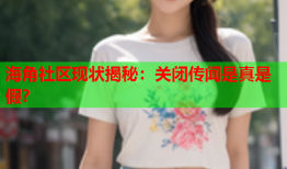 海角社区现状揭秘：关闭传闻是真是假？